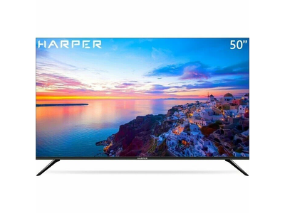 Телевизор Harper 50U661TS  50"  4K  Яндекс ТВ  Черный