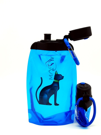 Складная бутылка для воды арт. B050BLS-610 с рисунком