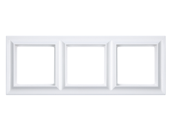 Рамка 3 поста, матовый белый - ECO Profi Standart - Jung EPS483WWM