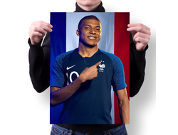 Плакат Kylian Mbappe Lottin, Килиан Мбаппе Лоттен №7