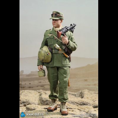 Немецкий пулеметчик африканского корпуса Биалас - КОЛЛЕКЦИОННАЯ ФИГУРКА 1/6 WWII German Africa Corps WH MG34 Gunner  – Bialas (D80158) -  DID