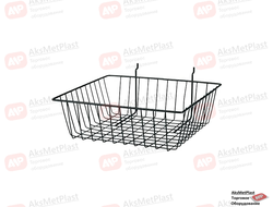 MBD4012 Корзина для перфорированных панелей 385х300х125 мм, черный шагрень