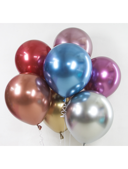 Шар Премиум 18"/46 см Reflex, Зеркальный блеск, МИКС