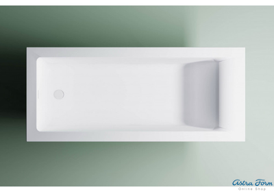 Astra-Form ванна Нейт Solid Surface с щелевым переливом 160/70 см белая матовая