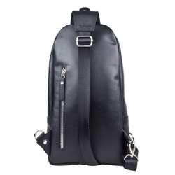 Кожаный кросс-боди рюкзак Crespino black (арт. 
3106-51)