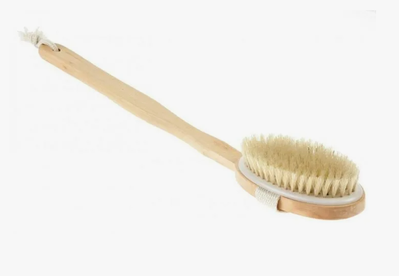 Щетка банная на ручке, натуральная щетина