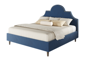 Кровать "Бриэль" синего цвета