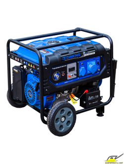 Генератор бензиновый Dinking DKA6500EW (6,5кВт, электростартер, 15лс, колёса)