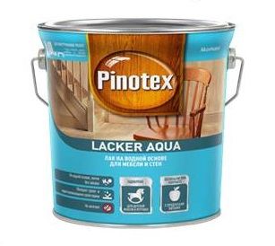 Pinotex Laker Aqua лак на водной основе для мебели и стен декоративно-защитный