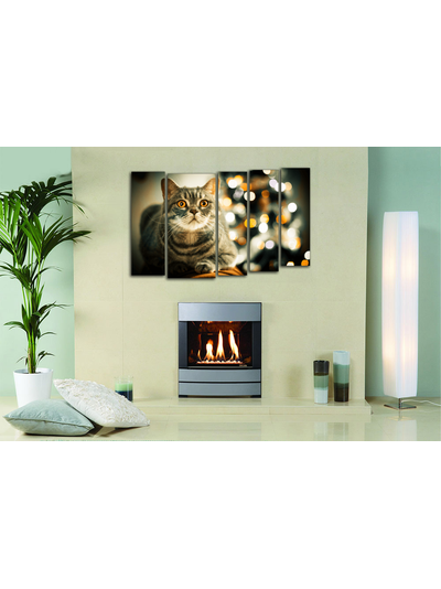 Модульная картина "Спокойствие в огнях"