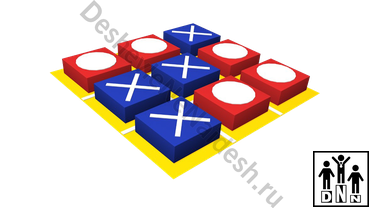 Развивающий мягкий модуль «Крестики-нолики»