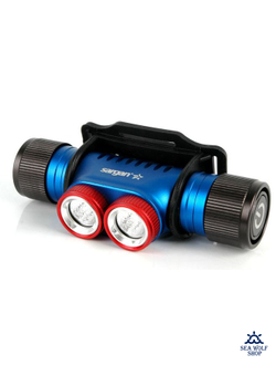 Фонарь подводный налобный Sargan "NIGHT STAR" 900Lm, теплый свет