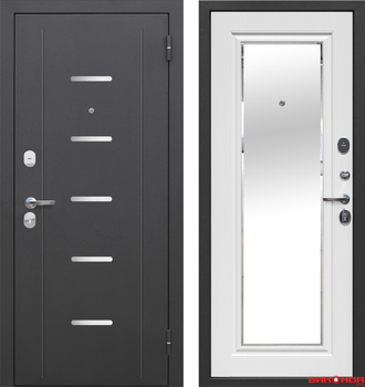 7,5 см Гарда Серебро NEW Зеркало фацет  Белый ясень