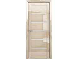 Глянцевая дверь с матовыми стеклами