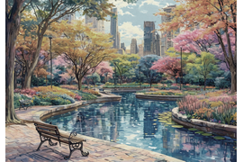 Максимович И. Л. "Городской парк"