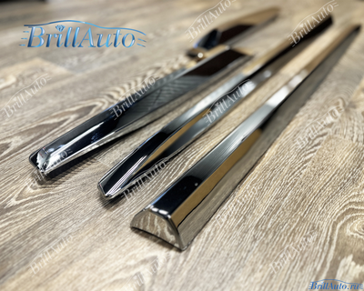 Молдинги Toyota Prado 150 стиль 2023 хром