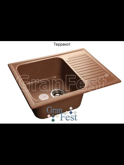 Керамическая мойка Granfest Гранфест GF-S645L реверсивная 1 секционная мойка