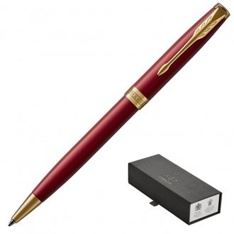 Ручка шариковая PARKER Sonnet Lacquer Intense Red GT черный 1931476