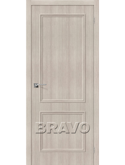 Межкомнатная дверь с эко шпоном Симпл-12  Cappuccino Veralinga