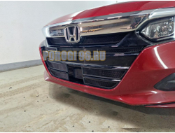 Защита радиатора Honda Accord X 2019- black низ (4 части)
