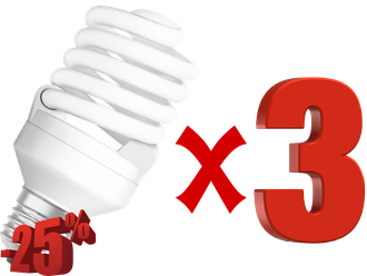 Комплект энергосберегающих ламп Ecola Спираль 26w E27