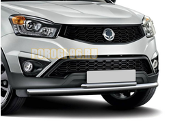 Защита переднего бампера d57/d42 Ssang Yong Actyon  ( ссанг йонг актион)