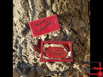 Флешка в футляре с гравировками