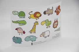 Стикерсет, материал: виниловая самоклеящаяся плёнка, печать у/ф-отверждаемыми чернилами