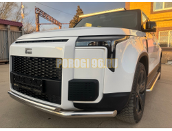 Защита переднего бампера двойная Папа Тюнинг d60/42 для ROX 01 2024-