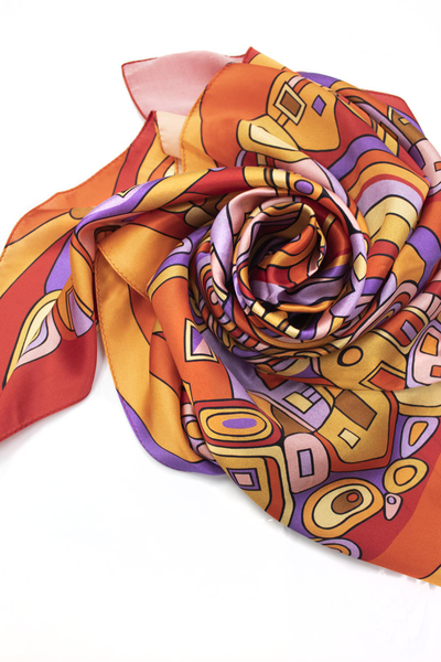 Павловопосадский платок Солнечный город 1246-5