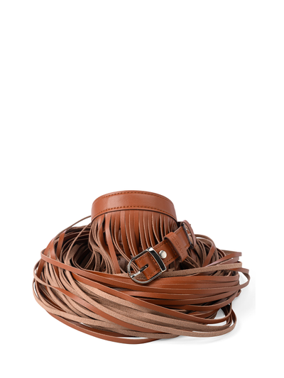 Bonny пояс с бахромой 80 Терракот