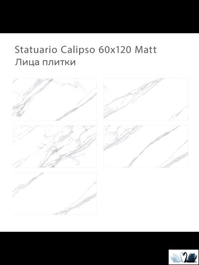 Керамогранит Staro Silk Statuario Calipso 60х120 см матовый