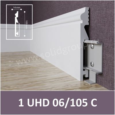 Напольный плинтус 1 UHD 06/105 С