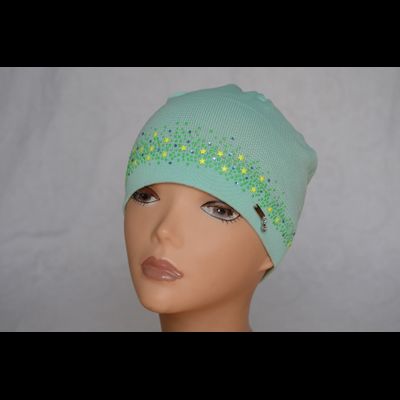 Мятная летняя женская шапка Vizio Италия 5450