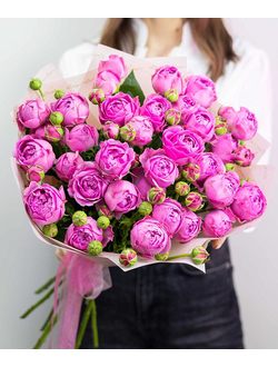 Букет из пионовидных роз Мисти Бабблс