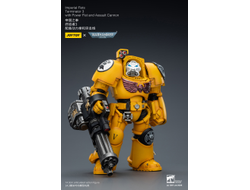 Терминатор Имперских Кулаков (Warhammer 40K) - КОЛЛЕКЦИОННАЯ ФИГУРКА 1/18 Imperial Fists Terminator with Power Fist and Assault Cannon (JT03172) - JOYTOY
