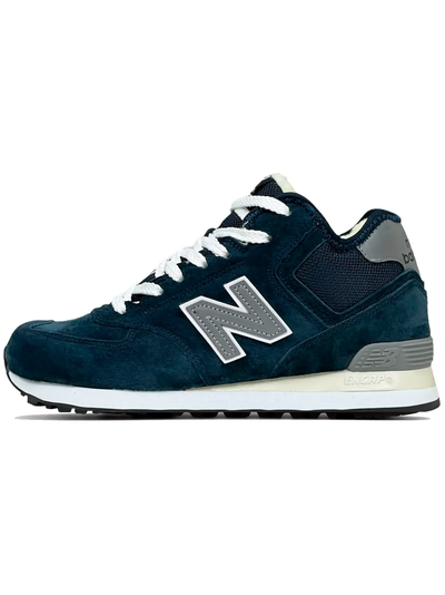 New Balance 574 High Blue Reflective зимние