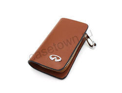 Коричневая ключница ИНФИНИТИ