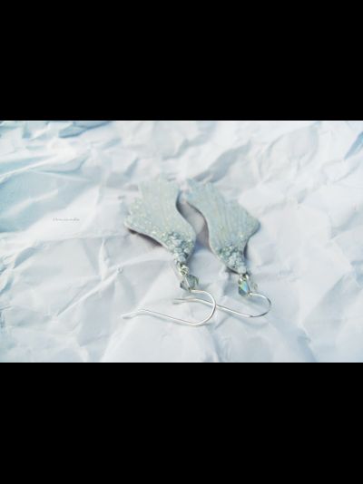 "Крылышки Облачной Феи", серьги в стиле фэнтези