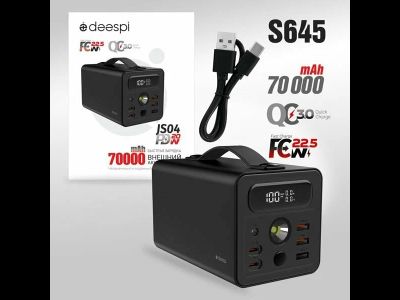 Внешний АКБ (Power bank) Deespi  JS04 70000mAh (Black)