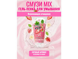 Iris СМУЗИ mix Гель-Пенка для умывания КЛУБНИКА и БАЗИЛИК, 170г