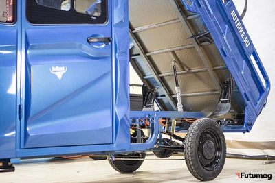 Грузовой электротрицикл Rutrike КАРГО Кабина обогрев 1500 60V1000W синий