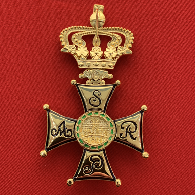 Орден Виртути Милитари или Военного Достоинства 1-й степени с бантом из муаровой ленты. Полноразмерная копия LUX! Лот № 61.