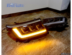Фары Toyota Land Cruiser 200 в стиле 300 LED, бегающие