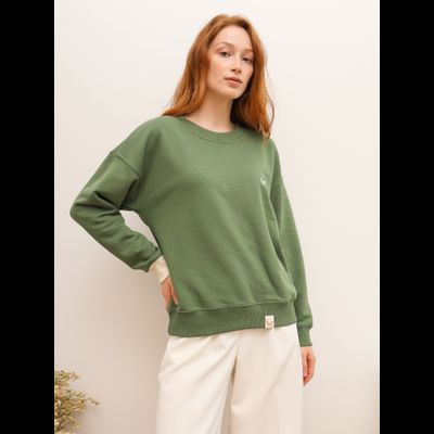 ЖЕНСКИЙ СВИТШОТ "НАСТРОЕНИЕ ОЛИВА"