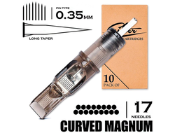 17 CMLT/0.35 - Curved Magnum Bugpin Long Taper "EZ FILTER"