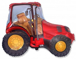Шар (14&#039;&#039;/36 см) Мини-фигура, Трактор, Красный, 1 шт