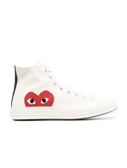 Кеды Converse Comme des Garcons Белые высокие 150205c фото