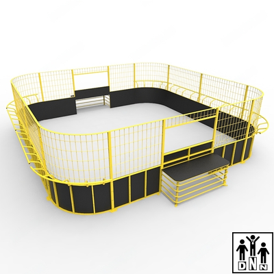 Панна площадка стальная квадратная с высоким бортом