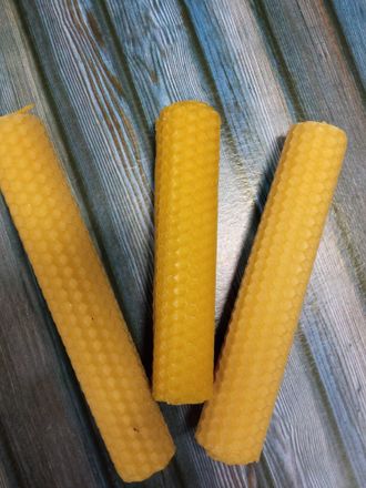 Свеча из вощины, цвет жёлтый
